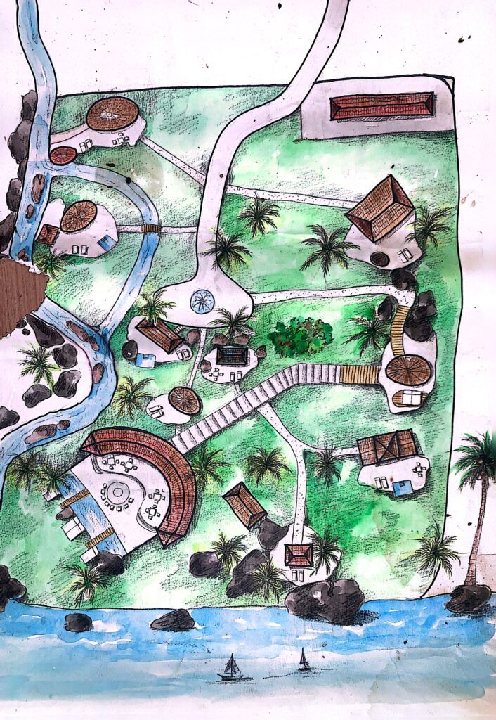 Guillaume Brachet's first hand-drawn vision of SOWK Resort