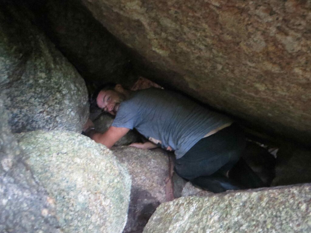 Guillaume Brachet working with the local team on a secluded Koh Phangan beach