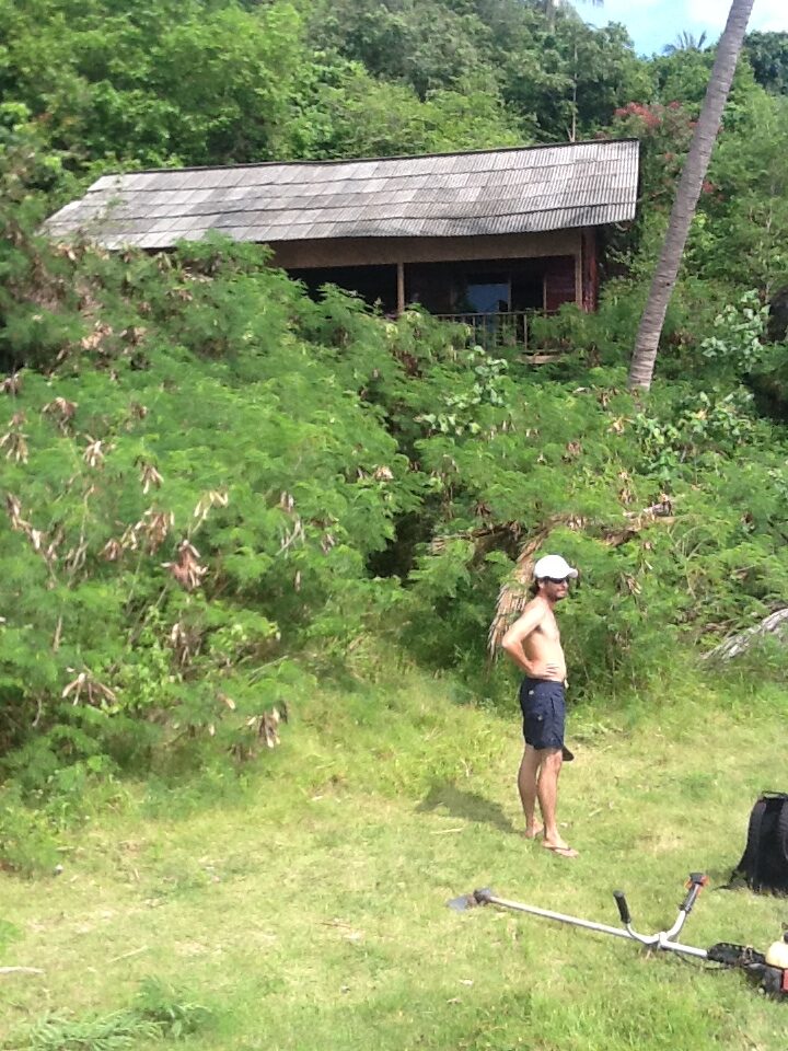 Guillaume Brachet during the early creation of SOWK Resort on Koh Phangan